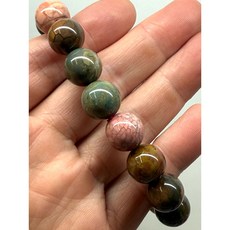 天然老礦阿拉善瑪瑙12.5mm手串 爆裂紋 爆晶體