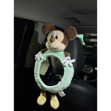 [당일배송] hybe 아기 캐릭터 인형 카시트거울 뒤보기거울, 1개, 그린마우스