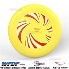 夏之星 嚴選 WFDF翼鯤Yikun專業極限飛盤 175g比賽團隊飛盤 戶外運動飛碟送袋, 檸檬黃極浪黃, 1個