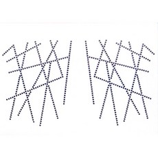 핫픽스 모티브 의류리폼 옷리폼 댄스복리폼 열접착큐빅 - 자켓어깨라인(좌 우)2, 1개, 검정