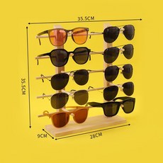 木質直立式眼鏡展示架 - 眼鏡陳列收納支架 墨鏡/鏡框適用