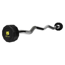 에코스포츠 프리미엄 고정식바벨 세트 헬스장 홈짐, 1개, 컬바, 15kg