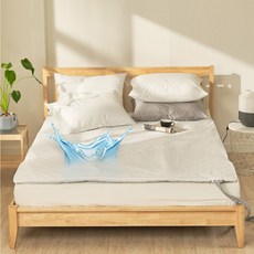 심플 기본 슈퍼싱글 퀸 방수온수매트커버 SS Q, 그레이