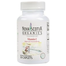 NOVA SCOTIA ORGANICS 維生素 C 膠囊 素食主義者 無麩質, 30顆, 1罐