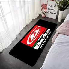 타일형 시공매트 이발소 간판 바닥 매트 그래픽 프린트 플란넬 도어 욕실 주방 입구 카펫 홈 데코, 06 50X80cm, 04 z2, 1개