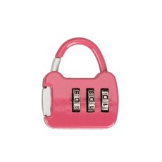 [해빛스타]미니 다이얼 자물쇠 핑크, 1개