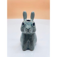 小器 岐阜縣 UPRODUCTS 干支褐兔 兔子花器 花瓶