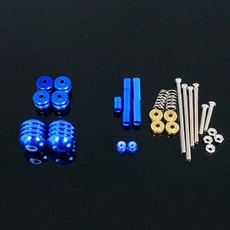 臺灣熱銷 自製四驅車改裝配件套件玻纖碳纖維龍頭鳳尾導輪閤金輪轂組閤套裝, 中翼擺錘 1套, 1個