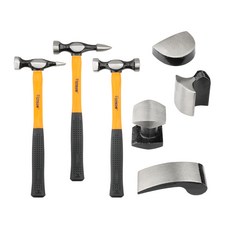 HOTECHE 211301 7종 자동차 수리 해머 세트, 1세트, 7pcs