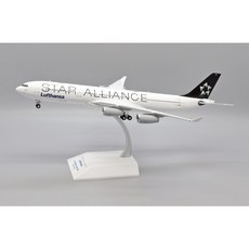 JC Wings 漢莎航空 Lufthansa A340-300 D-AIGN 星空聯盟 1:200 合金飛機模型, 1個