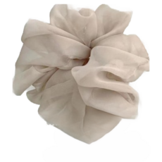 ST korea韓國東大門進口高級感法式氣質甜美大號超仙大腸髮圈丸子頭繩皮筋230409-5, 咖色, 1個