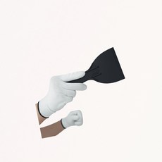 플라스틱헤라 4종 미니 스크레이퍼 세트 (블랙) 똑템, 1개
