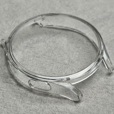 미드디엔 갤럭시 호환 워치4 5 6 클래식 PC 하드 케이스 커버 풀케이스 40mm/42mm/44mm/46mm, 투명