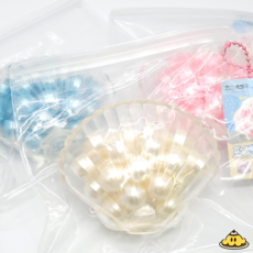 푸랑상점 포켓 말랑 진주 조개 말랑이 진주알 펄 ASMR 키링, 진주펄(하양), 1개