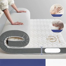 접이식 토퍼 싱글, 1cm, 5cm 루이 래빗 화이트 웨이브