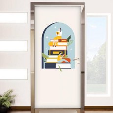 아트박스/꾸밈 bc580-꿈꾸는도서관_현관문시트지