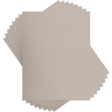 칩보드 카드보드 8.5 x 11 인치 22 포인트 크래프트 보드 20 장 배송 우편 발송 포장 DIY 공예용 플랫 인서트, 회색