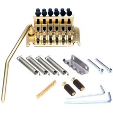 Floyd Rose FRTS3000S Special Tremolo 消光金 大搖座套裝總成 雙搖 - 上枕可選, 1個, 單買原裝FRTS3000S消光金色搖座