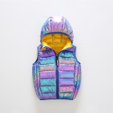 Crystalhouse 男童多色連帽襯墊背心