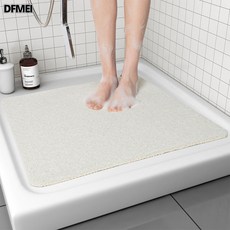 DFMEI 浴室防滑墊, 1個, 淋浴過水墊-白色