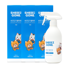 쉬즈곤 반려동물 탈취제 동물용의약외품 무향, 500ml, 3개
