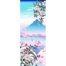 프레리도그 염색 수건 후지산/벚꽃 TEP104