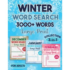 (영문도서) Winter Word Search 3000 + Words Puzzle Book Large Print Paperback, Laura Bidden, English, 9782670266504