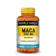 MASON natural 無糖無麩質瑪卡膠囊 500mg, 1組, 60顆