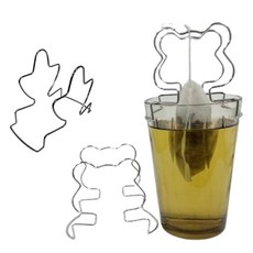 드립백 거치대 드리퍼 핸드 드립 커피 스탠드 캠핑 홀더 스테이션 캠핑용, 곰돌이