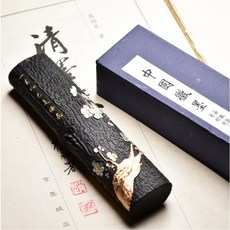 고급 붓글씨 서예먹 수공예 송연먹 초미세 유연묵 지필묵 서예용품 동양화묵, B타입 유연묵