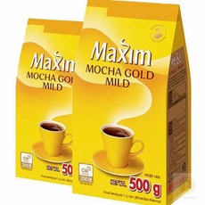 스토어-소유 리필대체 모카골드 커피 리필 500g x 2 개 맥심