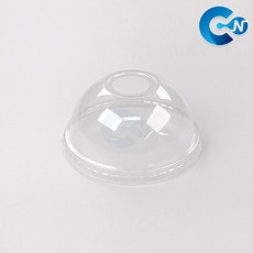 씨앤몰 CS 일회용 아이스컵 107파이 투명컵뚜껑 돔형, 1박스, 500개