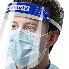 투명 안면 보호 비말 차단 위생 안전 방역 조리 주방 음식 서빙 접객 병원 실험, 1개