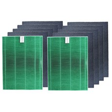 Coway AP-1216 AP-1216L 綠淨力空氣清淨機 2片HEPA 8片活性碳濾網 濾芯, 1個, 2片抗菌HEPA濾網+8片活性碳濾棉, 2片抗菌HEPA濾網+8片活性碳濾棉