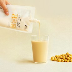 국산 콩국물 아침대용 콩물 콩국수 무가당 무설탕 백태, 340g, 5개