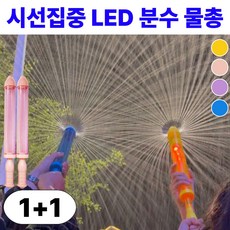 더유블 시선집중 LED 분수 물총 여름 장난감, 핑크, 1개