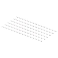 메카닉시티 3.3 붕규산염 유리 스틱 5.91인치 실험실 6pcs 주방 길이 과학용 교반봉 원형 도구 4mm 다이아 혼합, 9.84"