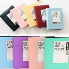 미니 사진앨범 즉석카메라 사이즈 돌사진 연인 기념사진 성장앨범, 5인치-민트