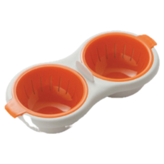 微波爐專用雙格蒸蛋器模具, 無備註隨機, 1個