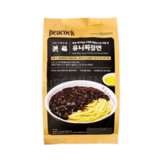 피코크 홍복 유니 짜장면, 1세트, 620g