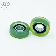 20 56 20 2.5 인치 컨베이어 벨트 휠 내마모성 폴리 우레탄 고무 코팅 링 6004RS 보어 20mm 개/몫 10, 한개옵션0