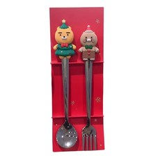KAKAO FRIENDS 聖誕萊恩薑餅人春植餐具組, 詳見商品包裝, 1個, 詳見商品包裝