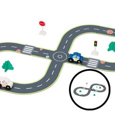 원목 도로퍼즐 교통 놀이 이엔드 퍼즐 창의력 아기 퍼즐 자동차 유아 장난감 원목 퍼즐 교육