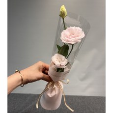 파인트리플로랄 한송이꽃 답례꽃 단체꽃 리시안셔스 선물 장미 생화 정기배송 구독 화훼농가돕기 택배 구독 꽃배달싼곳 생일, 1개, 리시안셔스-핑크