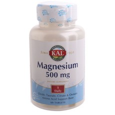 Kal 鎂500mg複合錠, 60顆, 1個