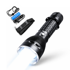 퓨어09 울브스 9000루멘 대형 딥 반사컵 XHP160 LED 수중랜턴 스컬9000 풀세트, 1개, 블랙혼합