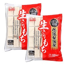 아이리스 오야마 저온가공 이키리 키리모찌 1.8kg x 2개 (일본산 쌀 · 개별포장 떡)
