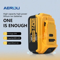 AERDU 20V 3000mAh 4000mAh 5000mAh 6000mAh DEWALT DCB200 DCB202 DCB203 DCB204 DCB205 DCB206용 Type-C, 04 20V4Ah-1piece