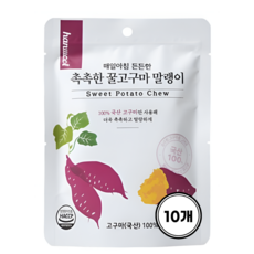 한울푸드 촉촉한 꿀고구마말랭이 달콤한 60g 휴대간식, 10개