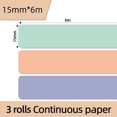 D30 열전사 프린터 라벨 자체 접착 BPA 무료 방수 내유성 홈 오피스 롤/박스, 23 3rolls 15mmx6m2